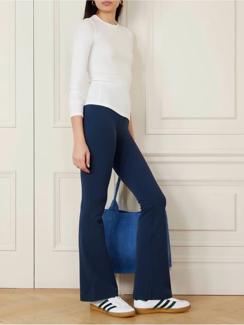 lululemon athletica  women’s high-rise Navy Boot-Cut Flare Pants size 10
